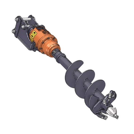 Tarière hydraulique pour mini pelle