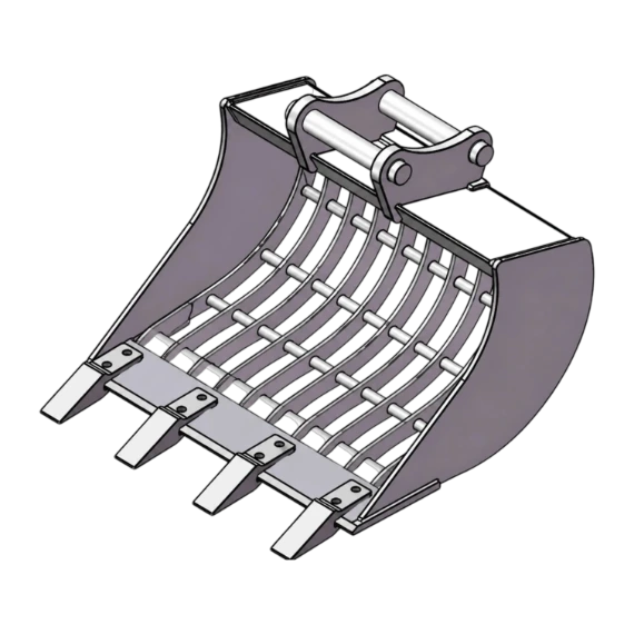 Godet squelette pour mini pelle 1 tonne
