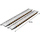 PAIRE DE RAMPES DE CHARGEMENT 2 METRES 50 - CAPACITE 2000KG