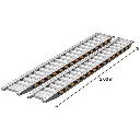 PAIRE DE RAMPES DE CHARGEMENT 2M - CAPACITÉ 2000KG